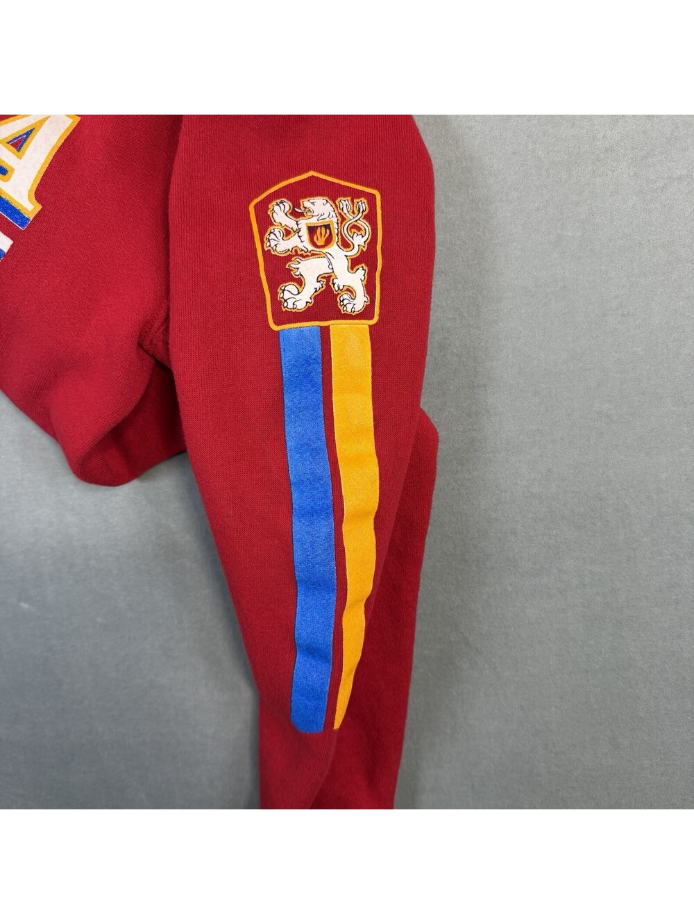 Vintage 90s Prague Sweatshirt Mens Medium Lee Ceska Republika Czech Republic - Picture 6 of 8
